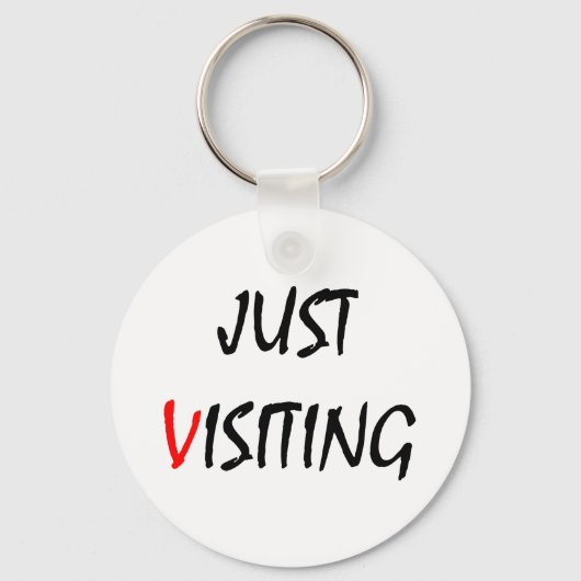 Alleen bezoeken sleutelhanger (Voorkant)