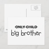 Alleen Big Brother Briefkaart (Voorkant / Achterkant)