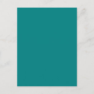 Alleen blauw-groene aangepaste ontwerpkleur voor T Briefkaart