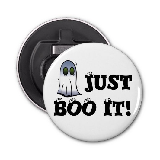 Alleen Boo it Ghost Button Flesopener (Voorkant)