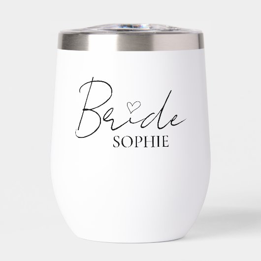 Alleen bruid-vibes | Aangepaste naam in elegant sc (Voorkant)