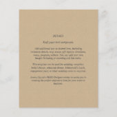 Alleen budgetzwart-wit kleurentypografie flyer (Achterkant)