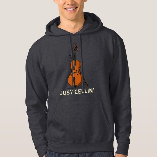 Alleen Cellist Novelty Hoodie (Voorkant)
