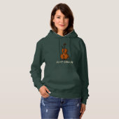 Alleen Cellist Novelty Hoodie (Voorkant volledig)