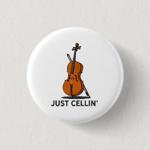 Alleen Cellist Performance Music Cello Ronde Button 3,2 Cm