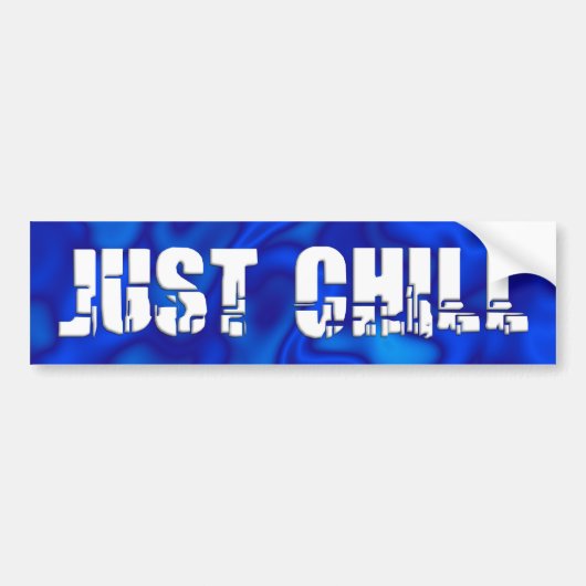 Alleen Chill Bumpersticker (Voorkant)