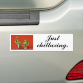 Alleen chillaxen bumpersticker (Op auto)
