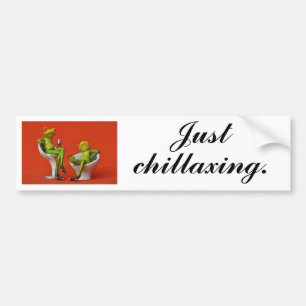 Alleen chillaxen bumpersticker