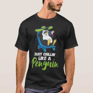 alleen chillen zoals pinguïns kleding peuter pingu t-shirt