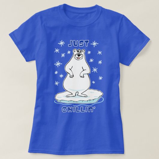 Alleen Chillin' Polar Beer T-shirt (Design voorkant)