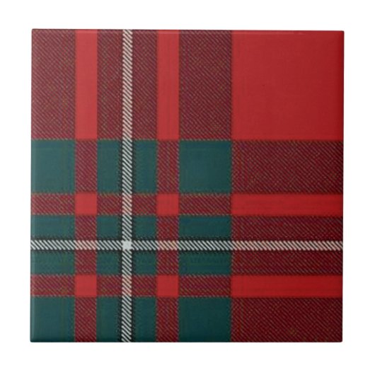 alleen Clan Gregor Trivit/Tile Tartan Tegeltje (Voorkant)