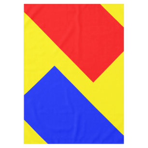ALLEEN COLOR patroon rood koninklijk blauw + uw ru Tafelkleed