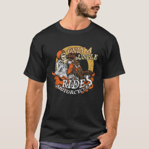 Alleen Cool Uncle Rides Motorcycles Vaderdag T-shirt