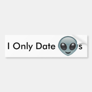 Alleen datum vreemdelingen bumpersticker