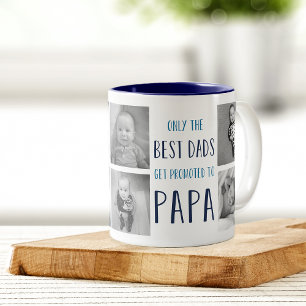 Alleen de beste advertenties worden gepromoot naar tweekleurige koffiemok