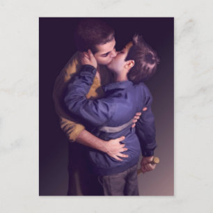 Alleen de kus (Briefkaart) Briefkaart