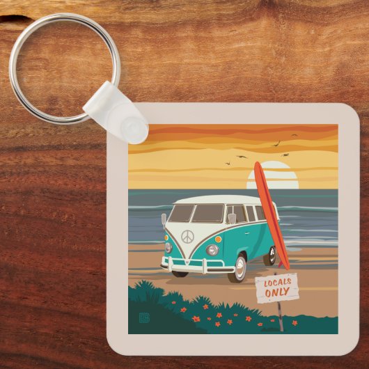 Alleen de lokale bevolking | VW-Surven Sleutelhanger (Voorkant)