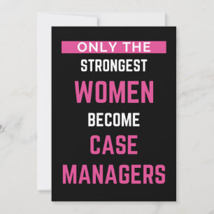 Alleen de sterkste vrouwen worden Hoesje managers Bedankkaart