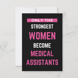 Alleen de sterkste vrouwen worden medische assiste bedankkaart