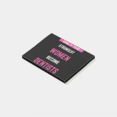 Alleen de sterkste vrouwen worden tandarts post-it® notes (Schuin)