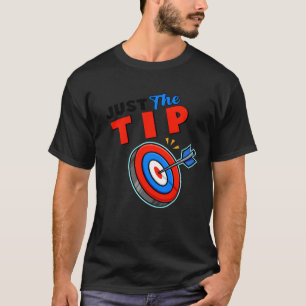 Alleen de tip Dart Pin Funny Shooting Darts Mannen T-shirt