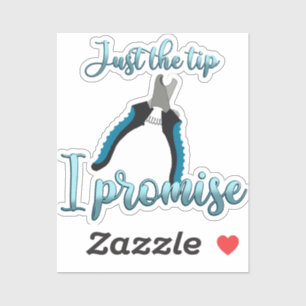 Alleen de tip die groomt sticker