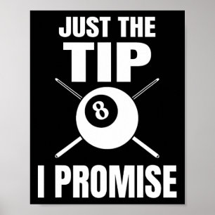 Alleen de tip die ik beloof biljart biljart 1 poster