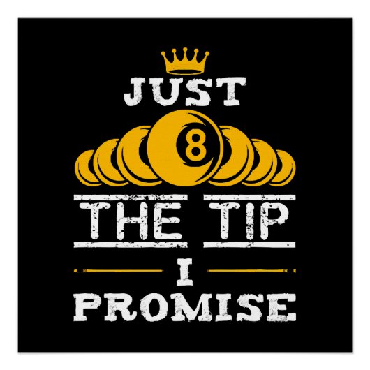 Alleen de Tip die ik beloof Billiards Perfect Poster (Voorkant)