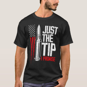Alleen de Tip I Promise Bullet Pistool Amerikaanse T-shirt