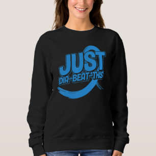 Alleen Dia-Beat-Deze Diabetes Bewustheid Trui