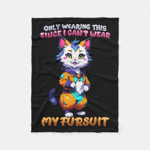 Alleen dit dragen omdat ik mijn Fursuit niet kan d Fleece Deken