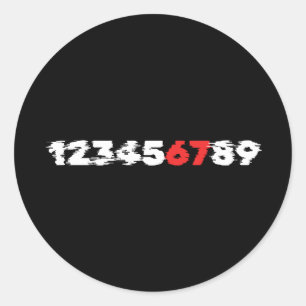 Alleen echte mensen kennen 67 ronde sticker