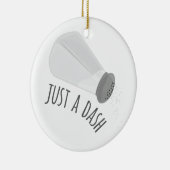 Alleen een dash keramisch ornament (Rechts)