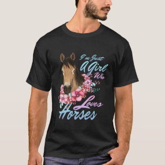 Alleen een die van paarden houdt t-shirt