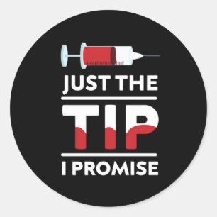 Alleen een druppelaar in de riem ronde sticker