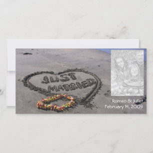 Alleen een gehuwd strand aankondiging