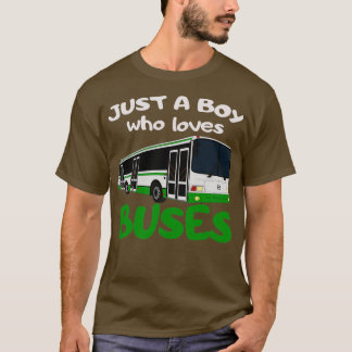 Alleen een jongen die van de bus houdt, geeft 1 t-shirt