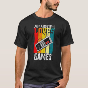 Alleen een jongen die van game Video Game Player 1 T-shirt