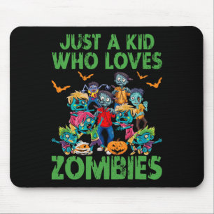 Alleen een Kind die van Zombies Halloween Zombie E Muismat