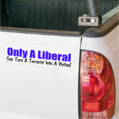 Alleen een liberaal bumpersticker (Op Truck)