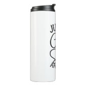 Alleen een meisje dat dieren wil redden thermosbeker (Gedraaid links)