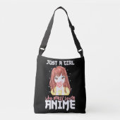 Alleen een meisje dat echt van Anime houdt Crossbody Tas (Voorkant)