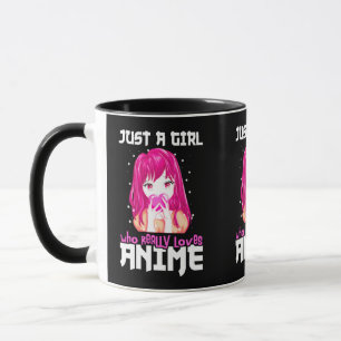 Alleen een meisje dat echt van Anime houdt Mok