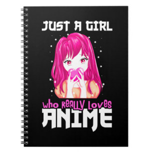 Alleen een meisje dat echt van Anime houdt Notitieboek