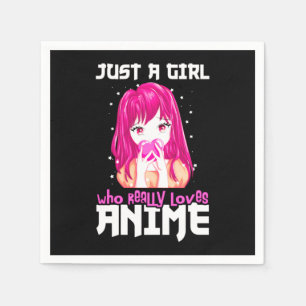 Alleen een meisje dat echt van Anime houdt Servet