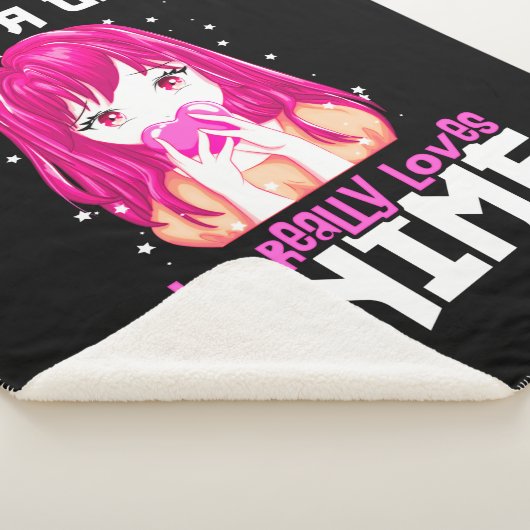 Alleen een meisje dat echt van Anime houdt Sherpa Deken (3/4)