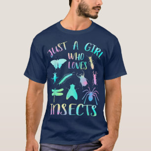 Alleen een meisje dat houdt van insecten, redt de t-shirt