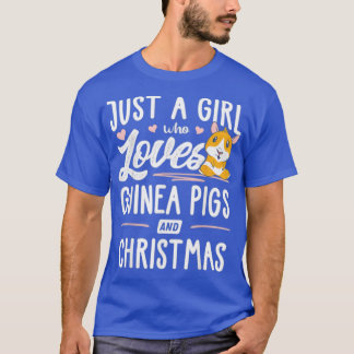 Alleen een meisje dat houdt van parelhoenders en k t-shirt