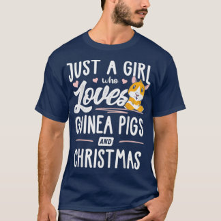 Alleen een meisje dat houdt van parelhoenders en k t-shirt