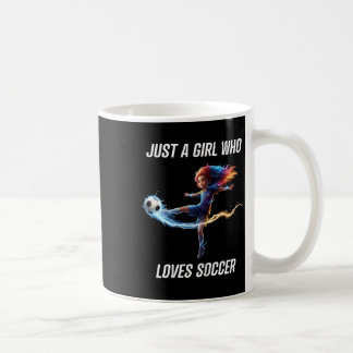 Alleen Een Meisje Dat Liefhebber Is Van Voetbal T- Koffiemok